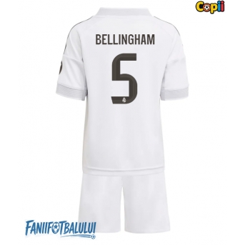 Real Madrid Jude Bellingham #5 Echipament de Fotbal Replică 2025-26 Copii Acasa (+ Șorturi)